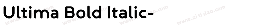 Ultima Bold Italic字体转换